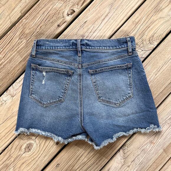 LOFT Women's Medium Wash Cut Off Jean Shorts Size 2 26" - Picture 2 of 9